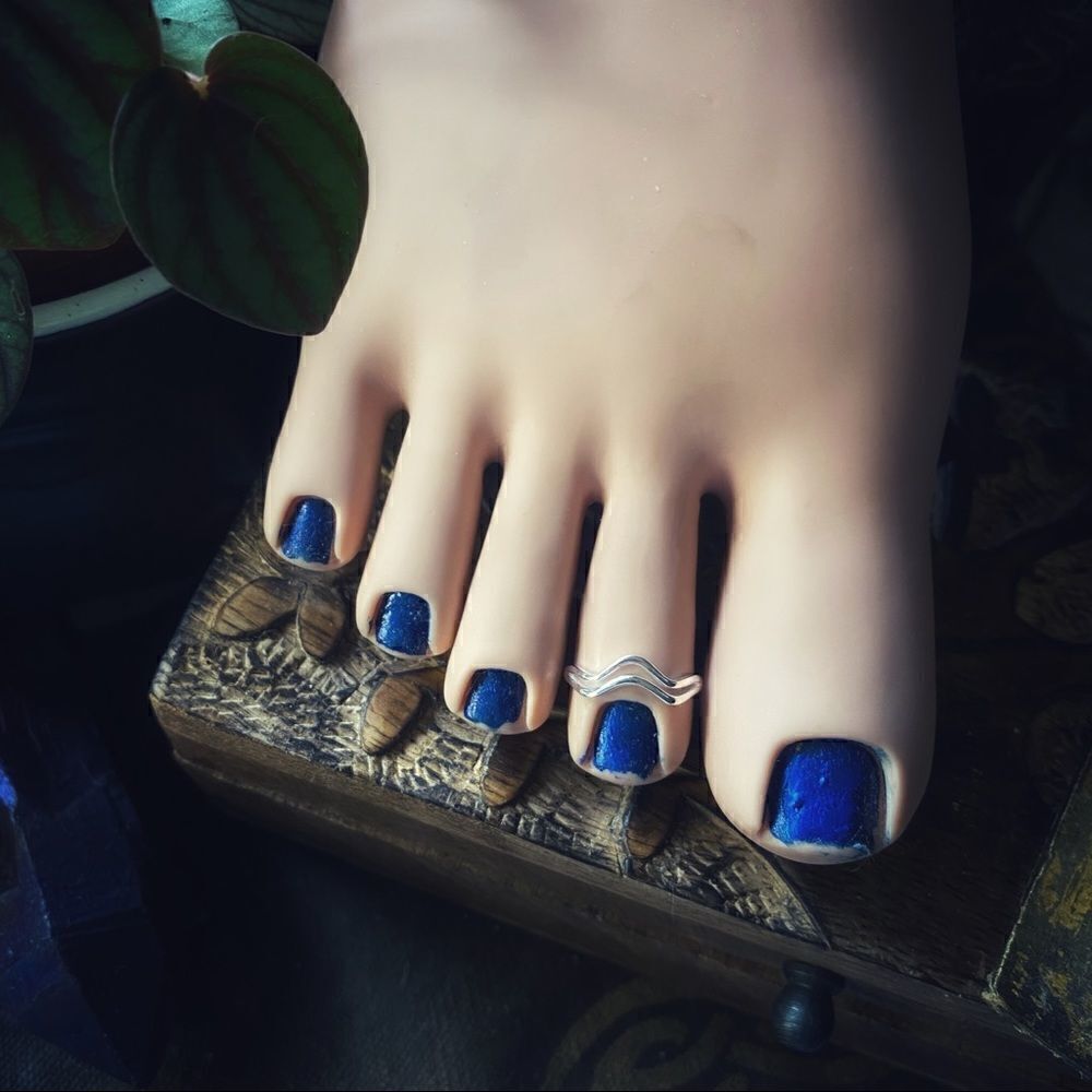 Aquarius Sterling Silver Toe Ring
